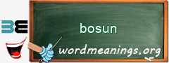 WordMeaning blackboard for bosun